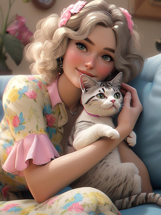 Beautiful Girl | Diamond Painting