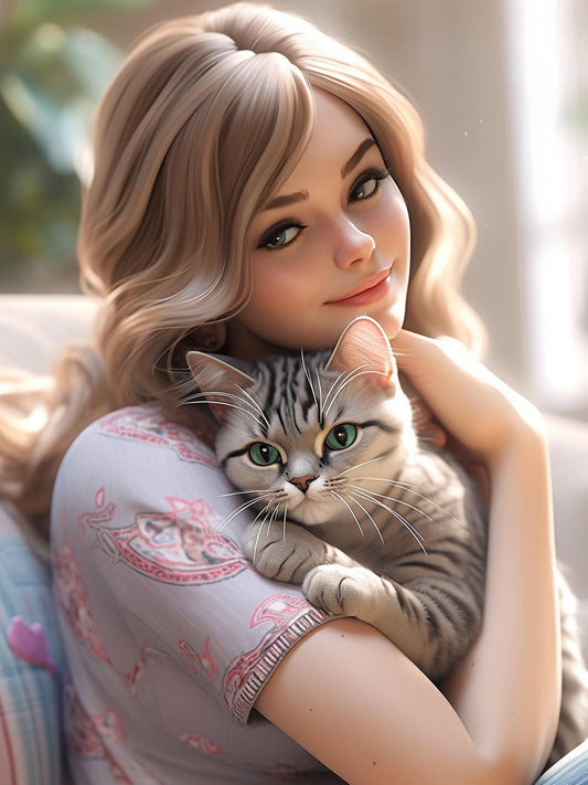 Beautiful Girl | Diamond Painting