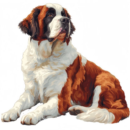 Saint Bernard Dog | Diamond Painting