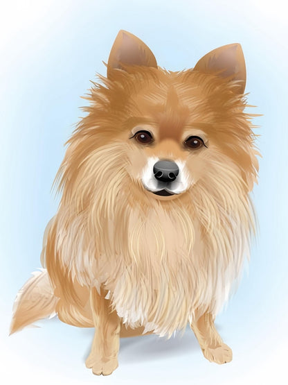 Pomeranian Dog | Diamond Painting