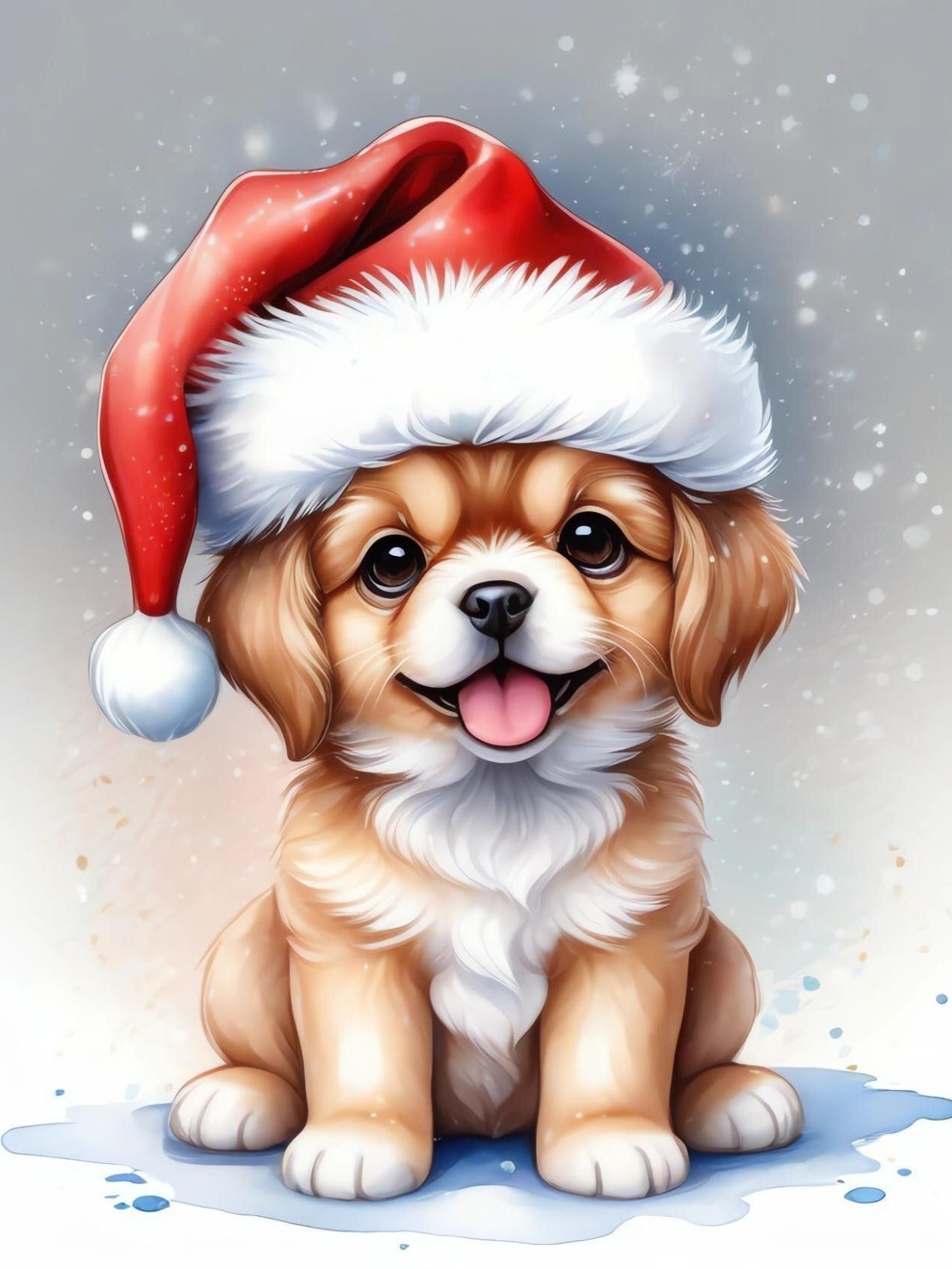 Christmas Dog | Diamond Painting