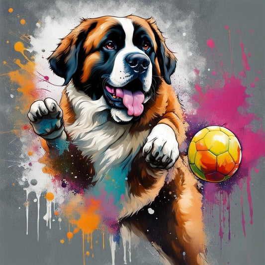 Saint Bernard Dog | Diamond Painting