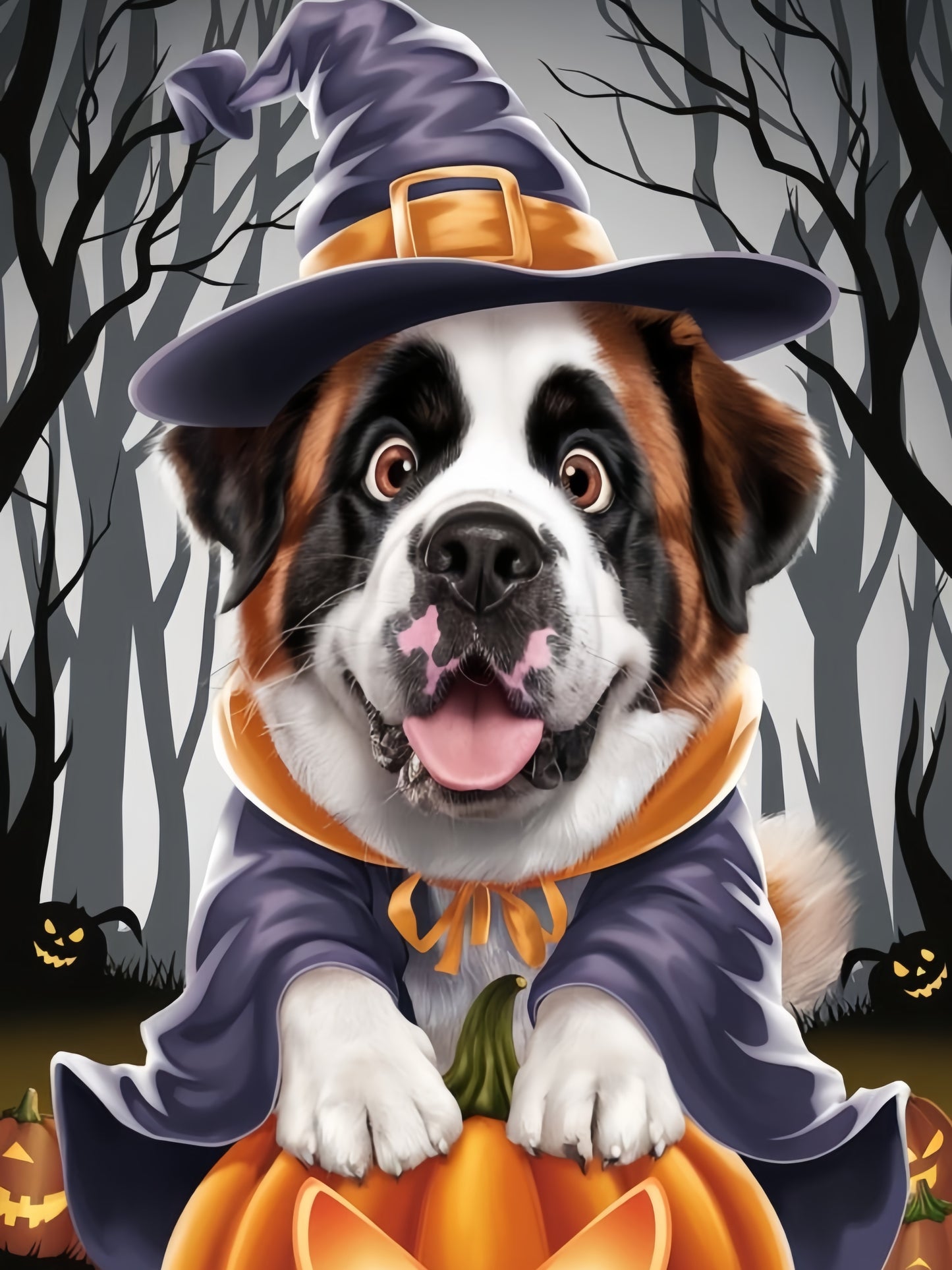 Saint Bernard Dog | Diamond Painting