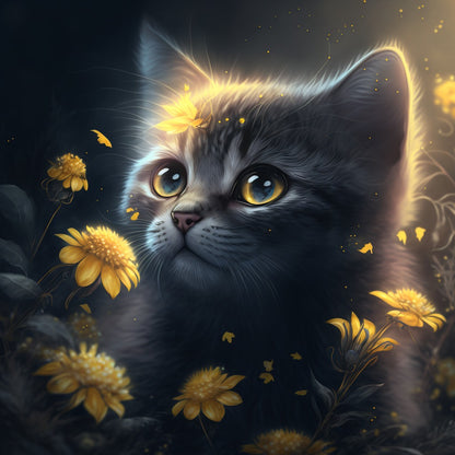 Midnight Cat | Diamond Painting