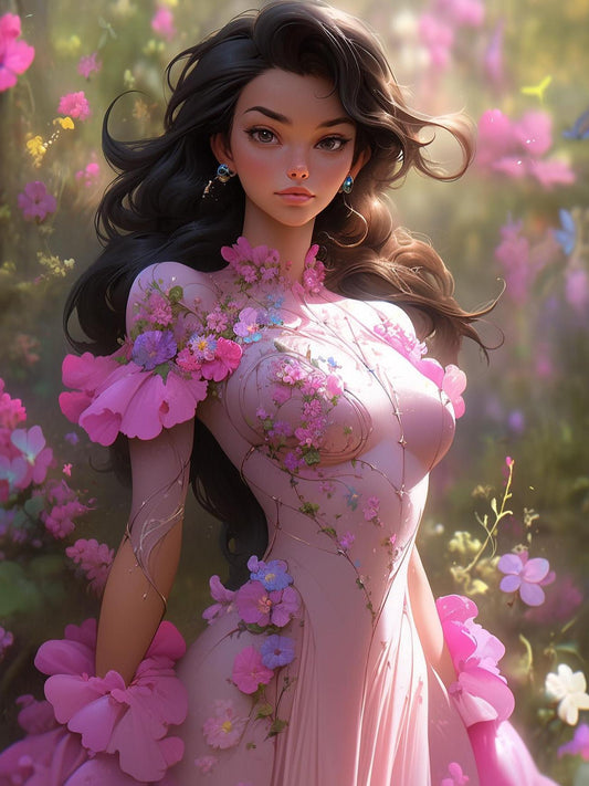 Beautiful Girl | Diamond Painting