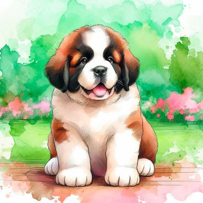 Saint Bernard Dog | Diamond Painting