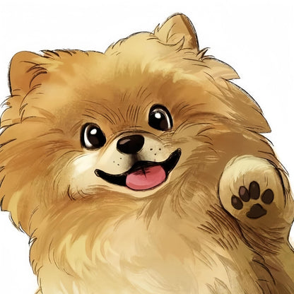 Pomeranian Dog | Diamond Painting