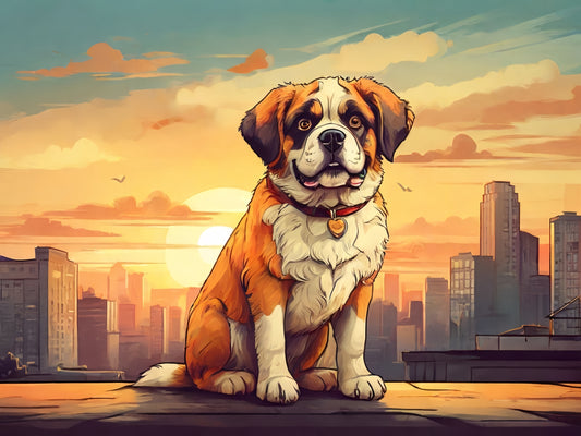 Saint Bernard Dog | Diamond Painting