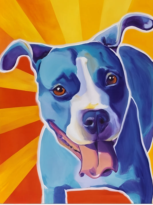 Dog Staffordshire Bull Terrier | Diamond Painting