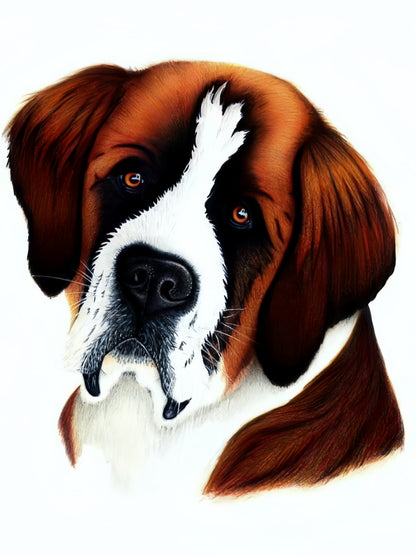 Saint Bernard Dog | Diamond Painting