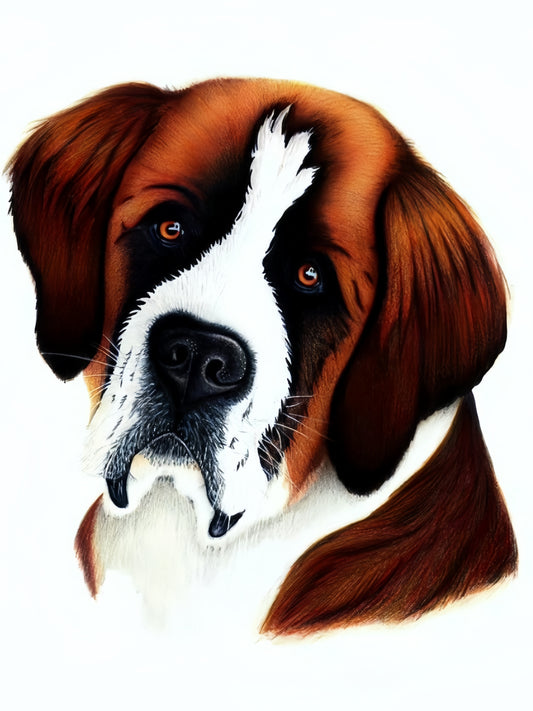 Saint Bernard Dog | Diamond Painting