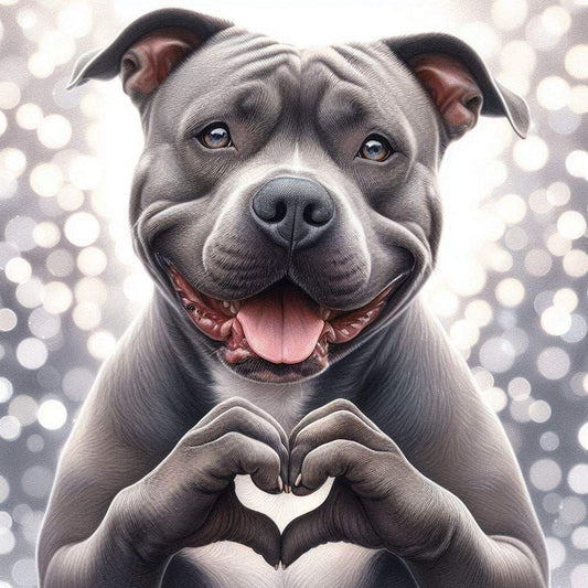 Dog Staffordshire Bull Terrier | Diamond Painting