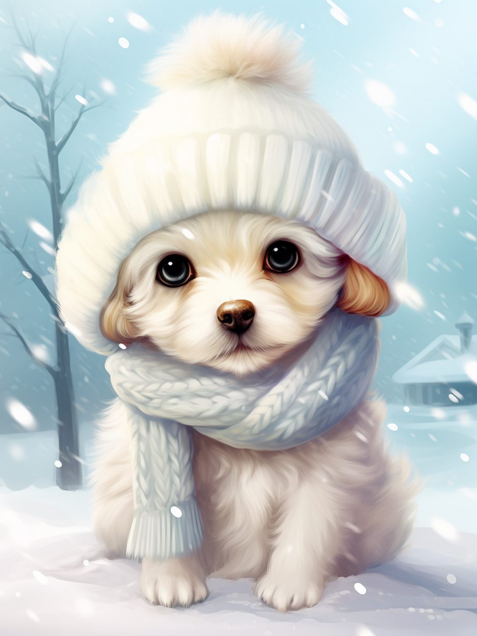 Christmas Dog | Diamond Painting