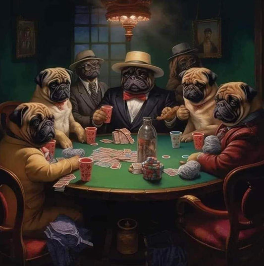 Playing Poker Dog | Diamond Painting