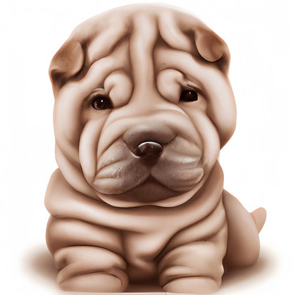 Shar Pei Dog | Diamond Painting