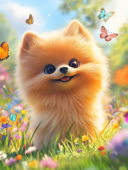 Pomeranian Dog | Diamond Painting