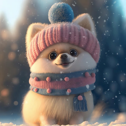 Pomeranian Dog | Diamond Painting