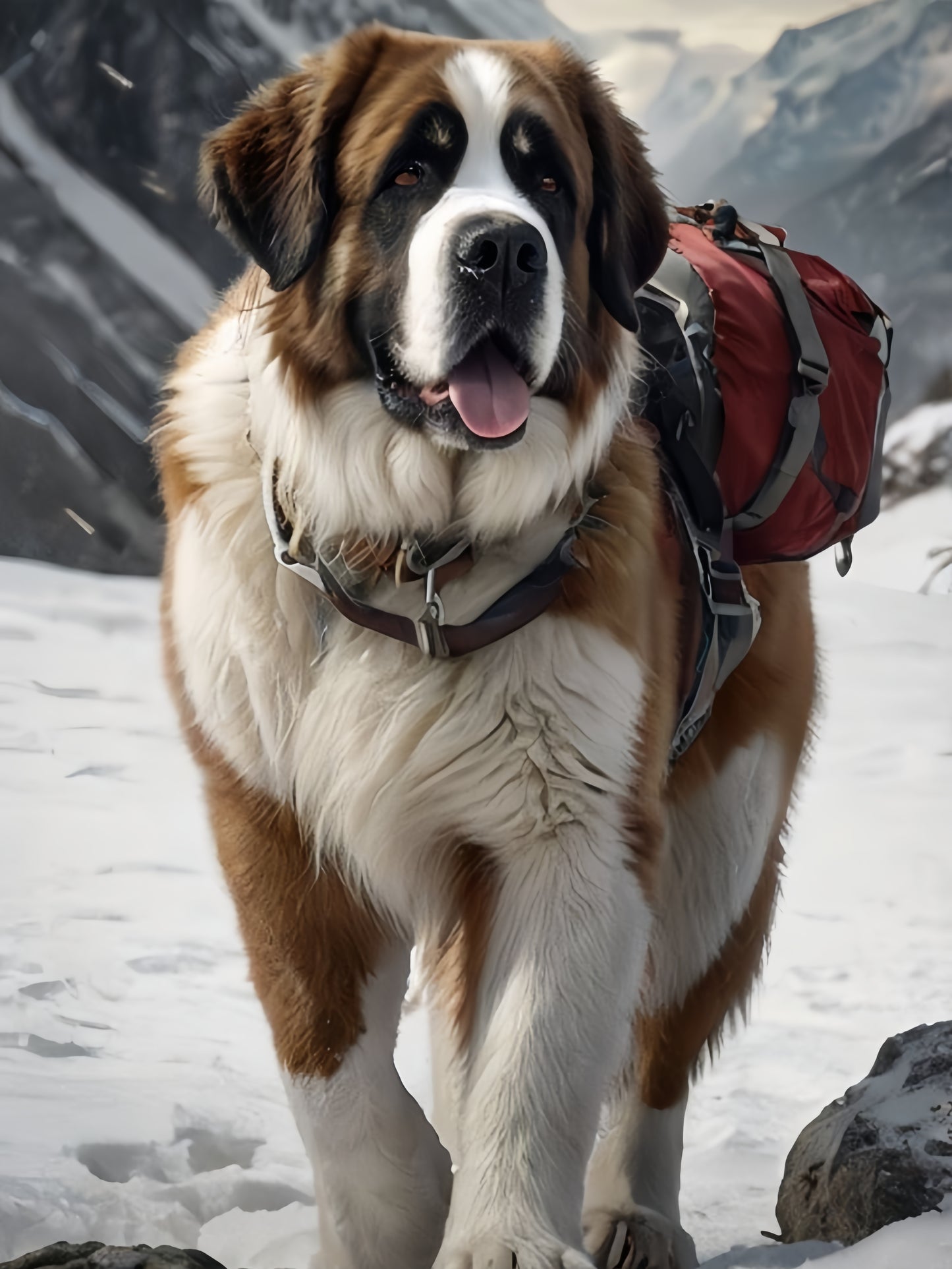 Saint Bernard Dog | Diamond Painting