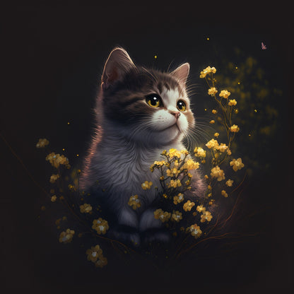 Midnight Cat | Diamond Painting