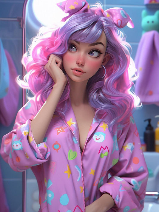 Beautiful Girl | Diamond Painting