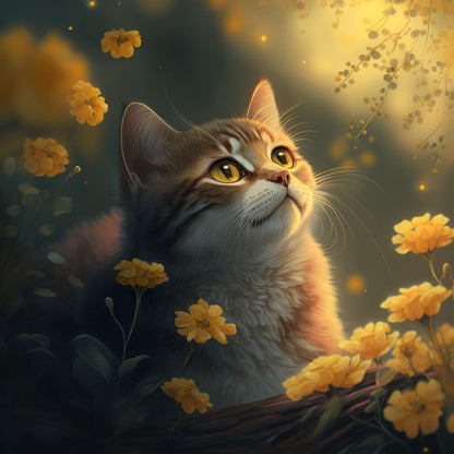 Midnight Cat | Diamond Painting