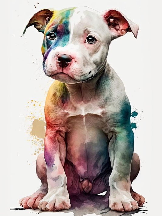 Dog Staffordshire Bull Terrier | Diamond Painting