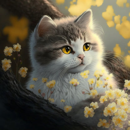 Midnight Cat | Diamond Painting