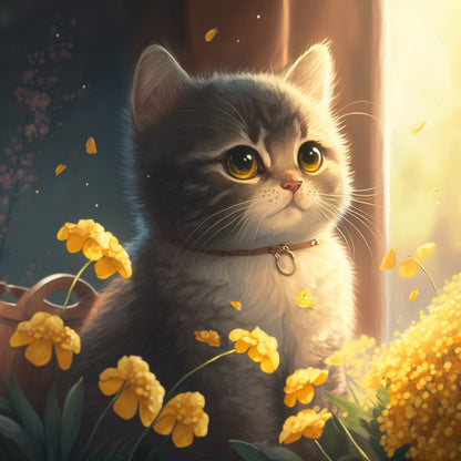 Midnight Cat | Diamond Painting