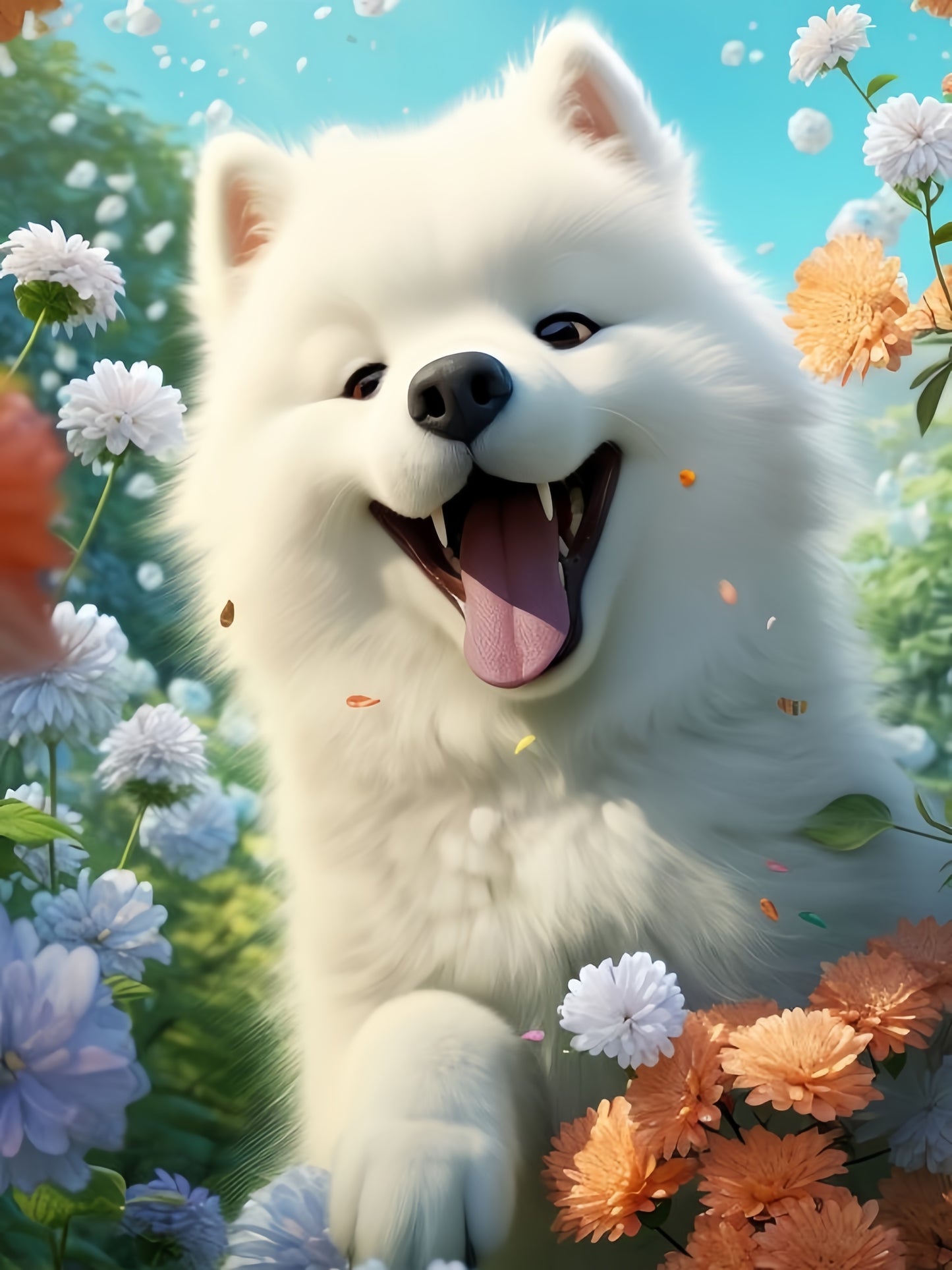 Samoyed Dog | Diamond Painting