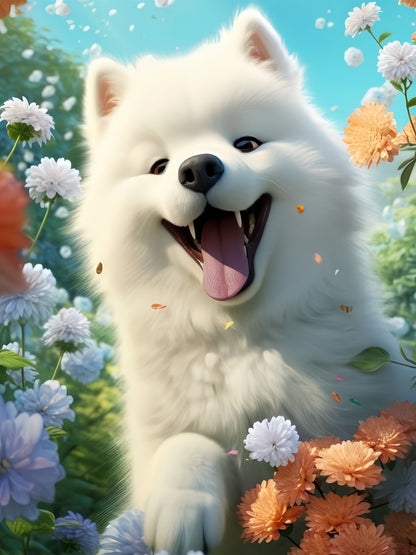 Samoyed Dog | Diamond Painting