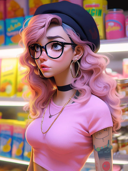 Beautiful Girl | Diamond Painting