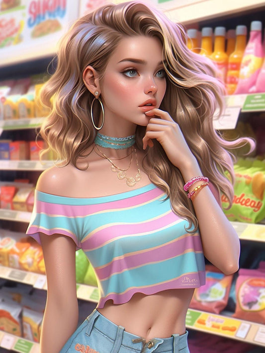 Beautiful Girl | Diamond Painting