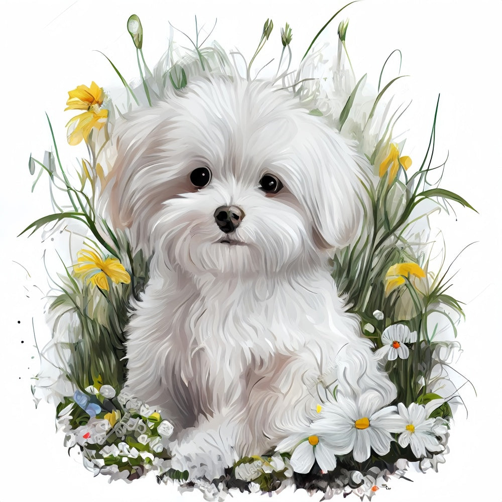 Maltese Dog | Diamond Painting