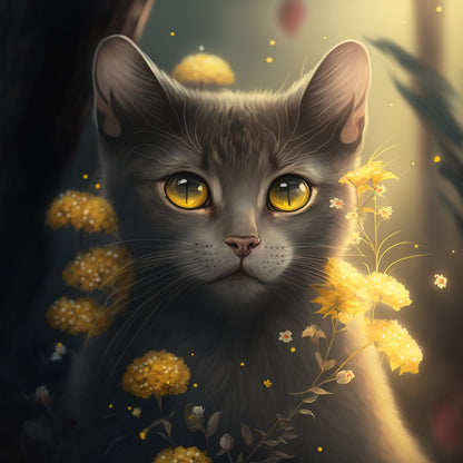 Midnight Cat | Diamond Painting