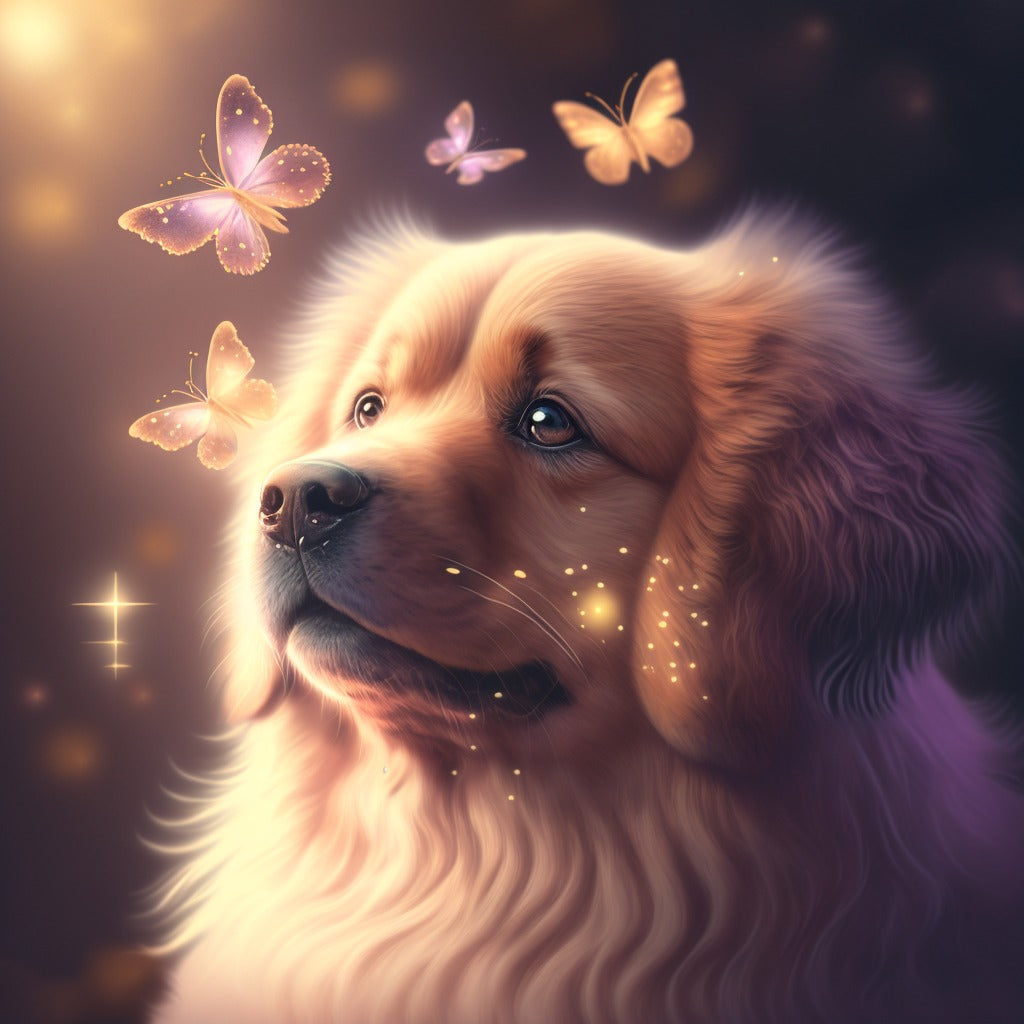 Dog Golden Retriever | Diamond Painting