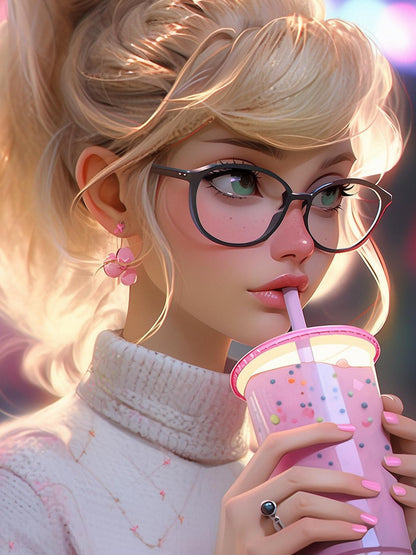 Beautiful Girl | Diamond Painting