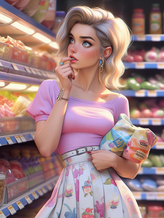 Beautiful Girl | Diamond Painting