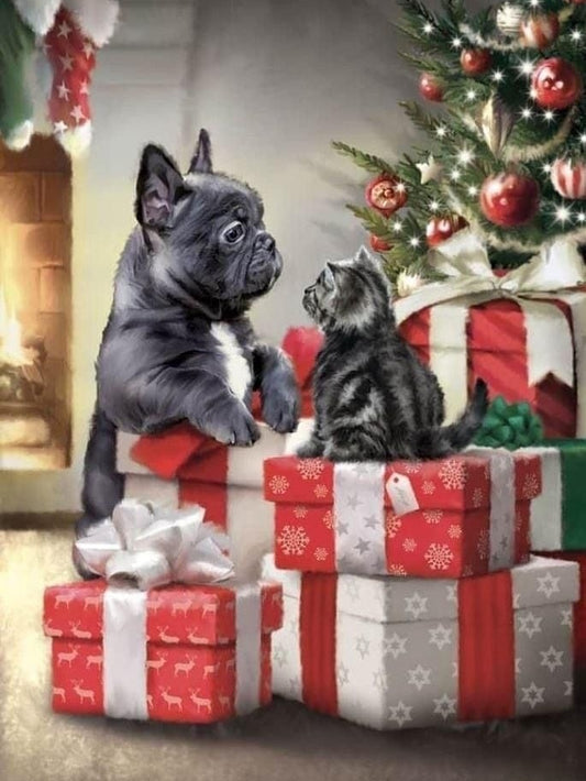 Christmas Dog | Diamond Painting