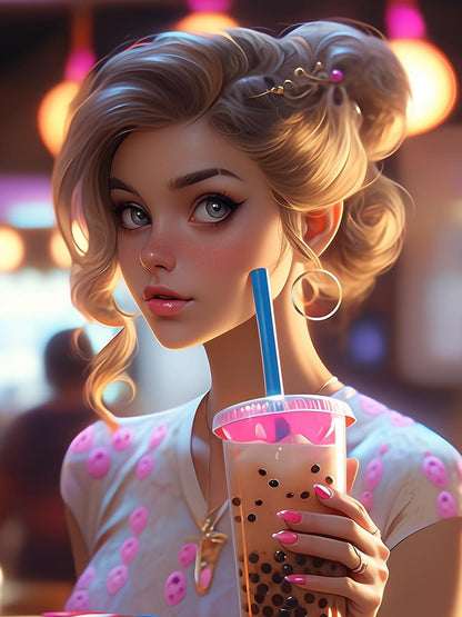 Beautiful Girl | Diamond Painting