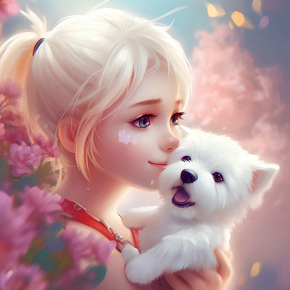 White Dog Westie | Diamond Painting