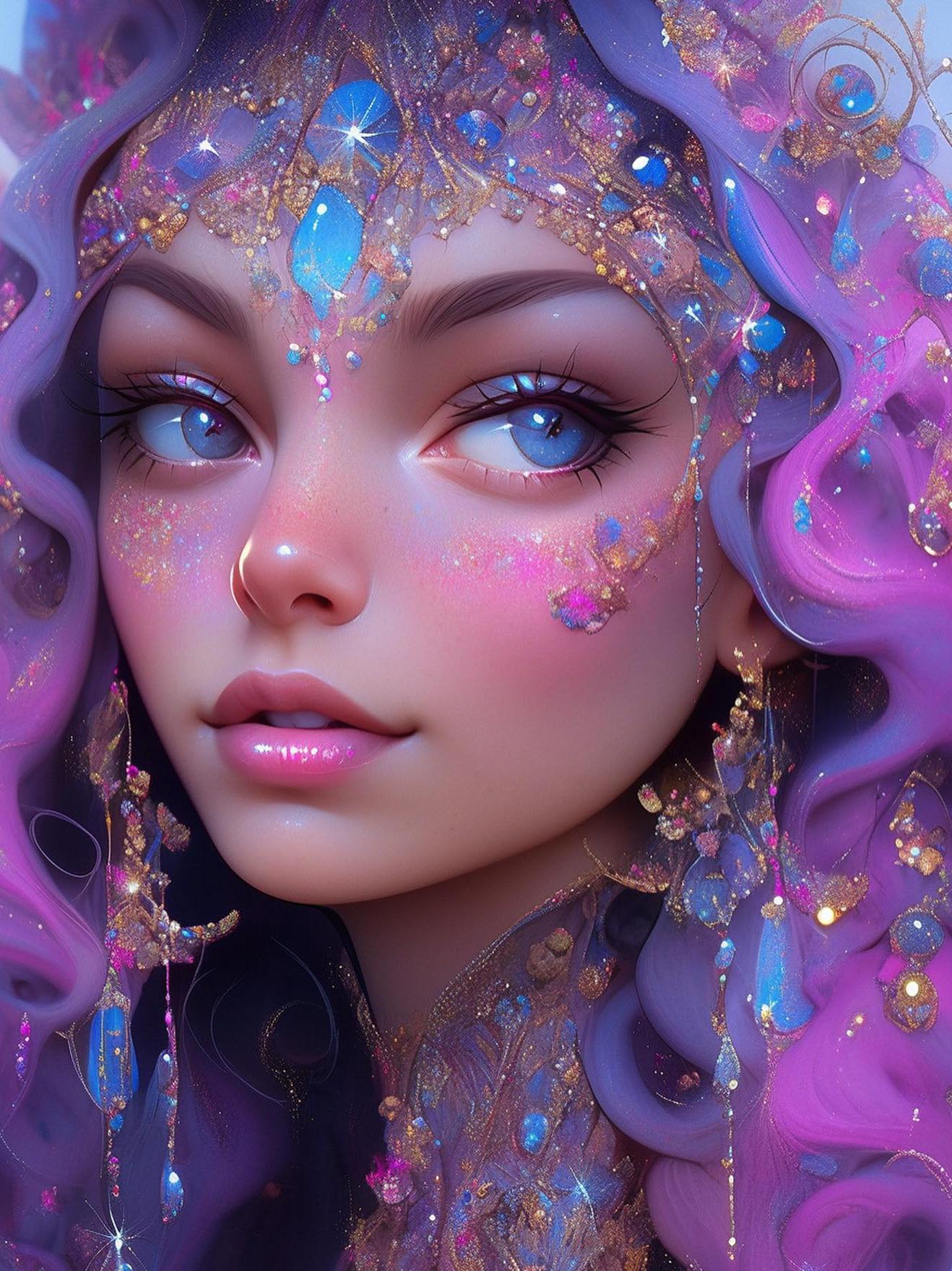 Beautiful Girl | Diamond Painting