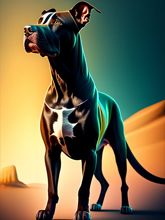 Dog Staffordshire Bull Terrier | Diamond Painting
