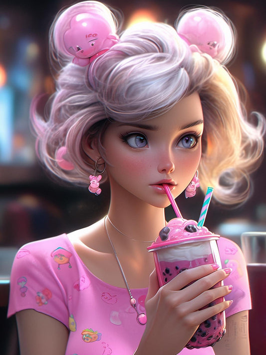 Beautiful Girl | Diamond Painting