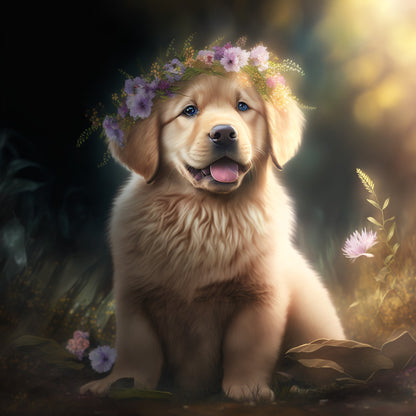 Dog Golden Retriever | Diamond Painting