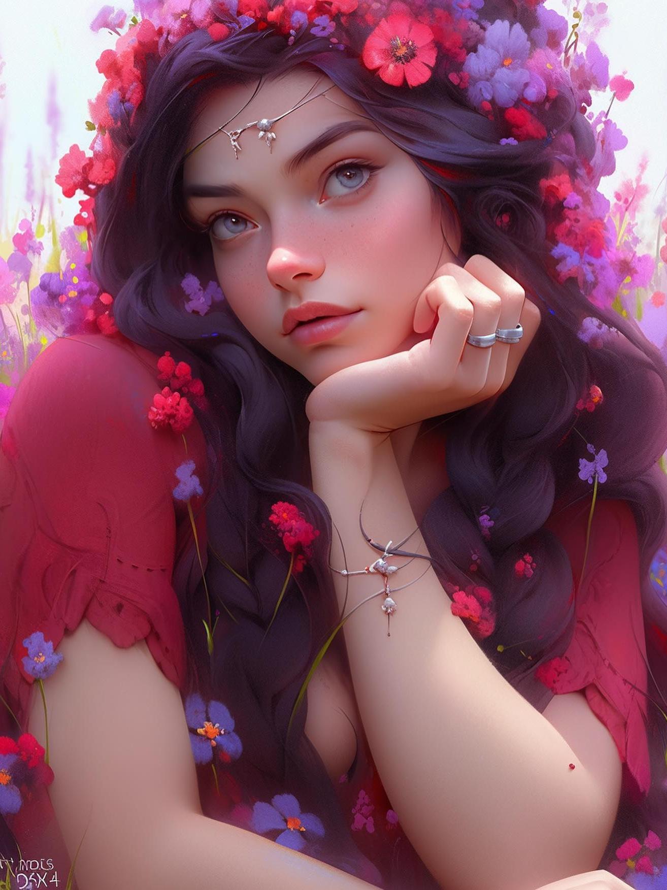 Beautiful Girl | Diamond Painting