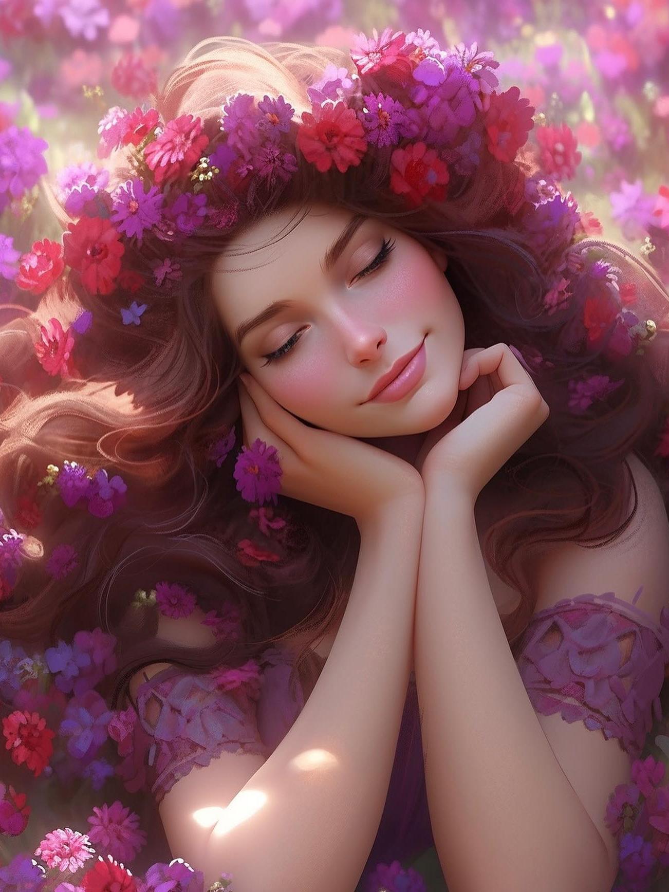 Beautiful Girl | Diamond Painting