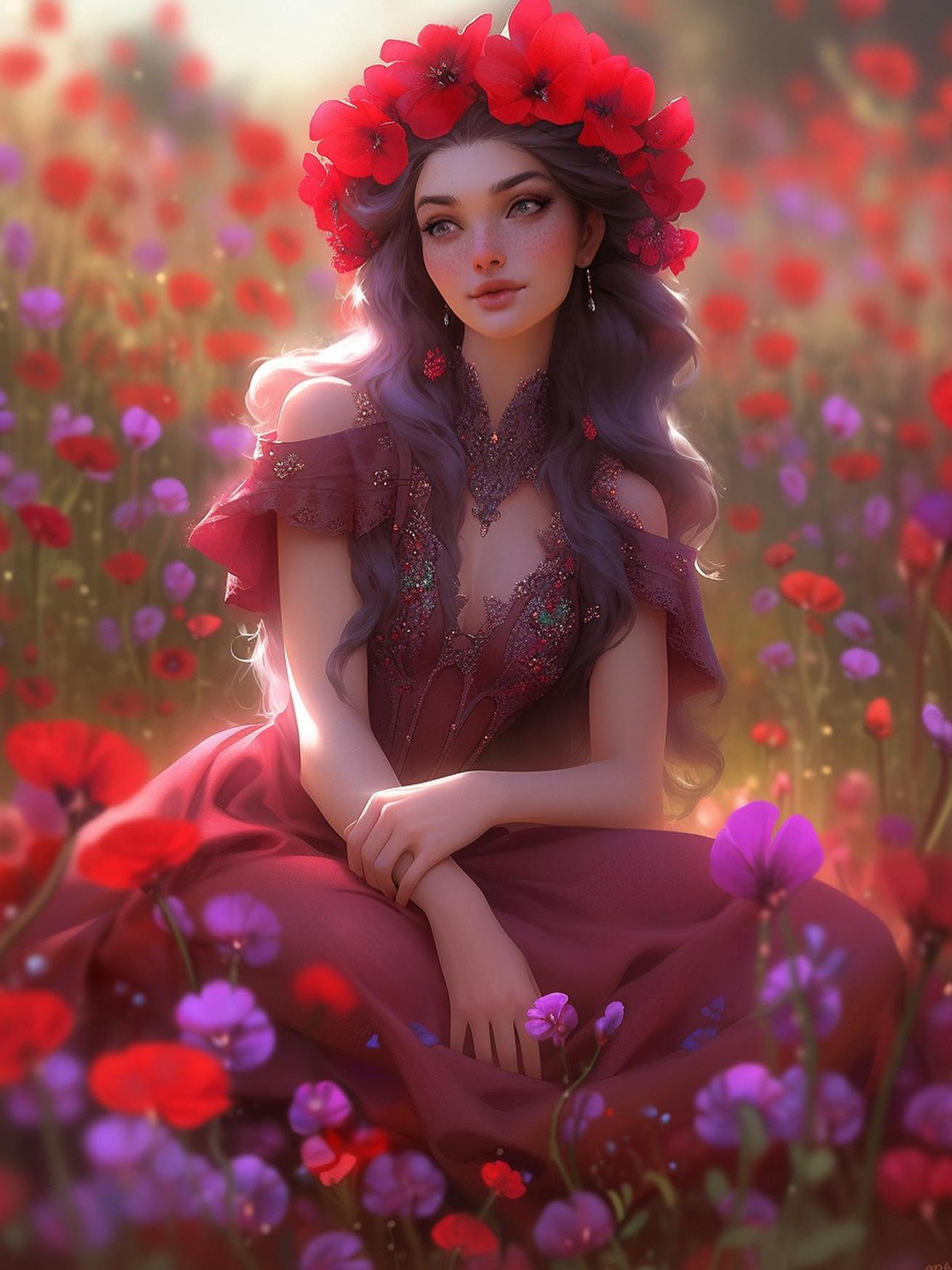 Beautiful Girl | Diamond Painting