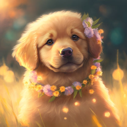 Golden Retriever Dog | Diamond Painting
