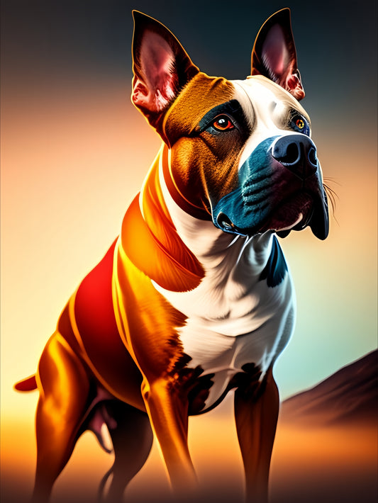 Dog Staffordshire Bull Terrier | Diamond Painting