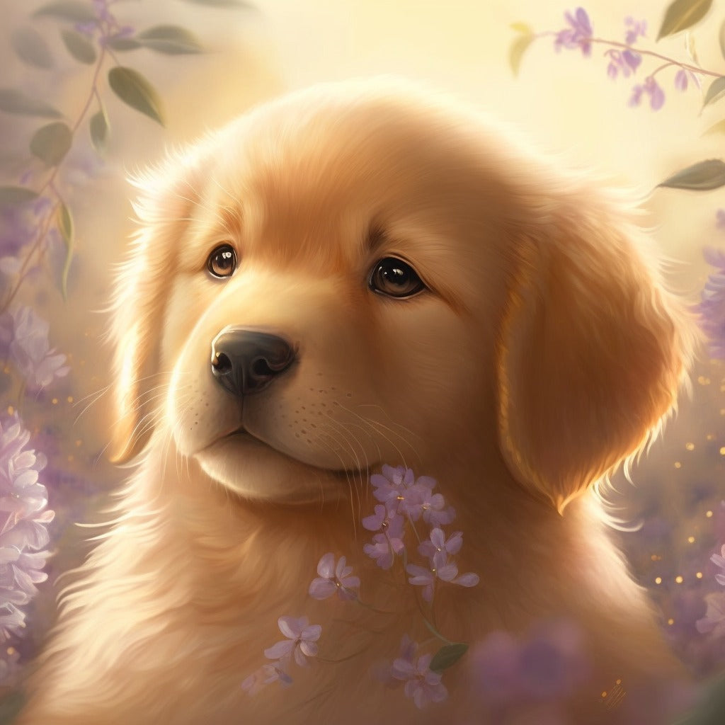 Dog Golden Retriever | Diamond Painting